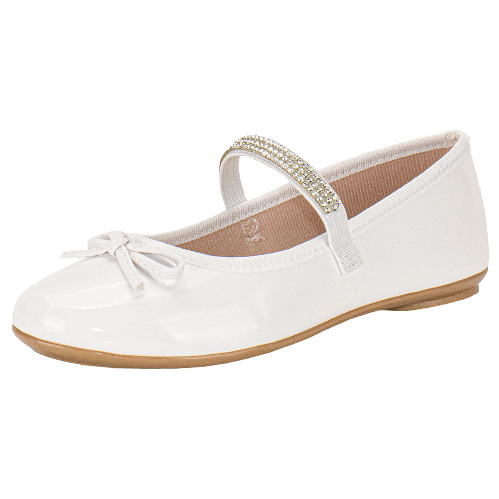 Sapatilha Infantil Feminina Molekinha 25021002 BRANCO cloviscalcados