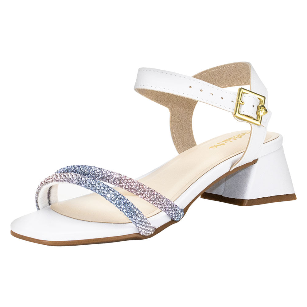 Sandália Infantil Molekinha 2347107 BRANCO cloviscalcados