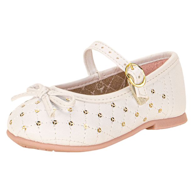 Sapatilha Infantil Feminina Baby Molekinha 21061054 BRANCO 20