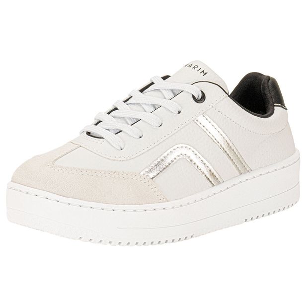 Tênis Feminino Casual Ramarim 2491103 BRANCO/CINZA 35