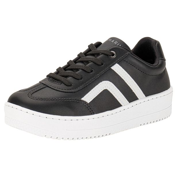 Tênis Feminino Casual Ramarim 2491103 PRETO/BRANCO 34