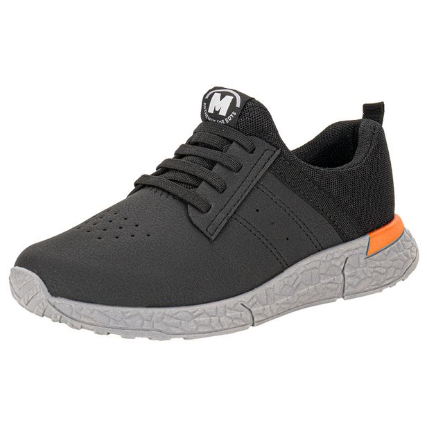 Tênis Infantil Masculino Molekinho 283113 PRETO/LARANJA 27