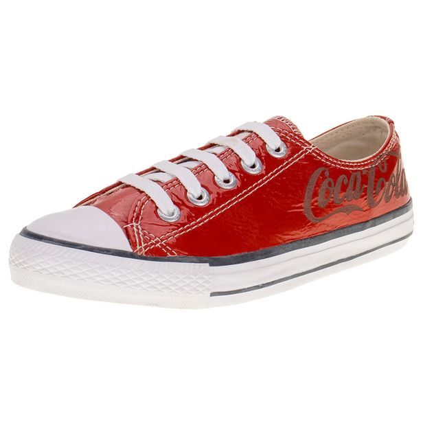 Tênis Feminino Casual Coca-Cola 0095 VERMELHO 34