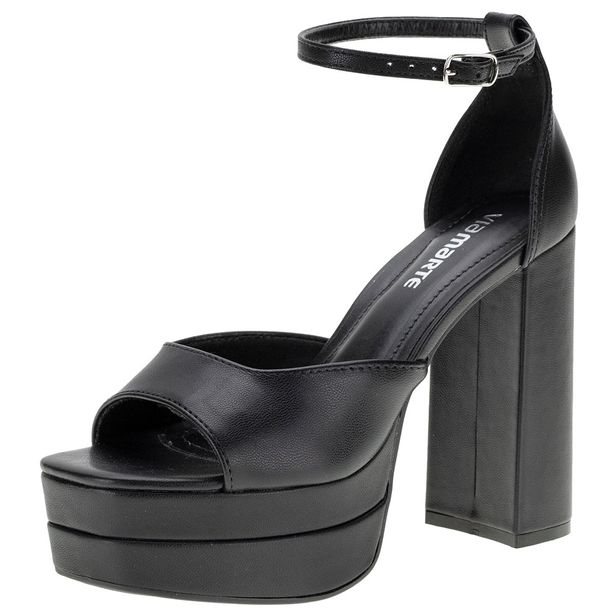 Sandália Feminina Meia Pata Via Marte - 2214904 PRETO 37