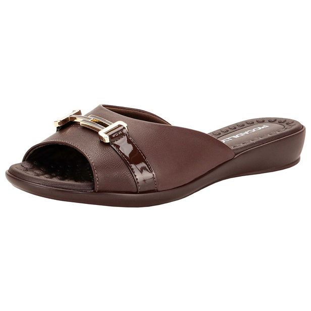 Tamanco Feminino Flat Piccadilly 500339 CAFÉ 34