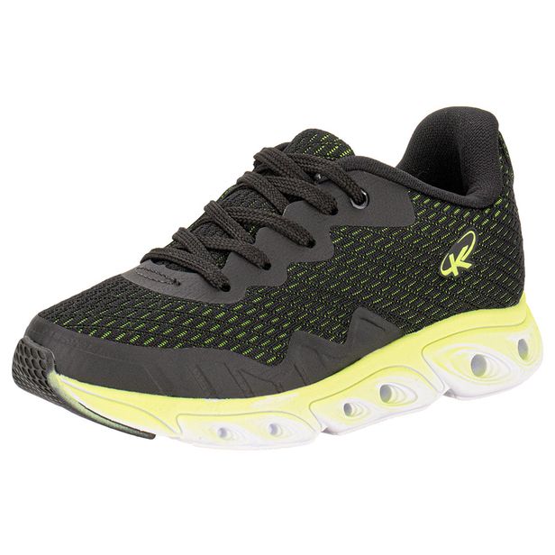 Tênis Infantil Masculino K360 Energy Impulso Kidy 0375502 PRETO/VERDE 29