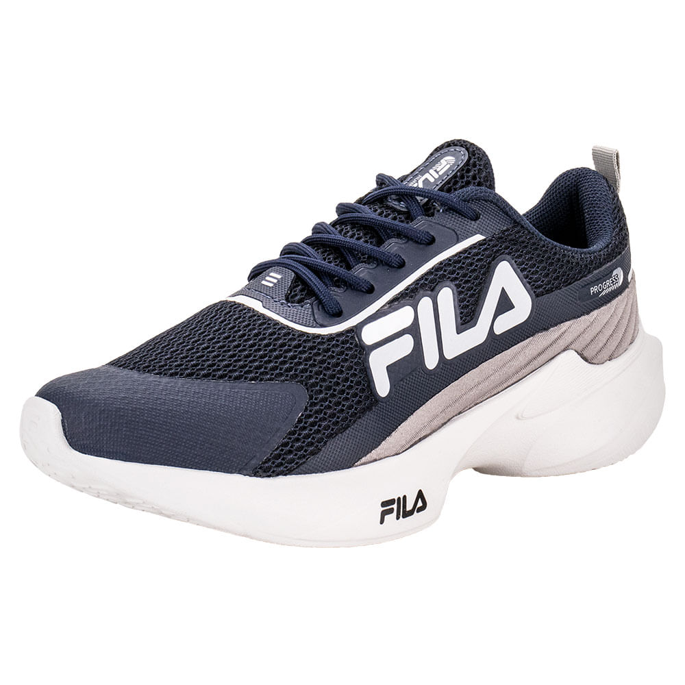 Tênis Infantil Masculino Progress Fila F04K00017 AZUL/CINZA