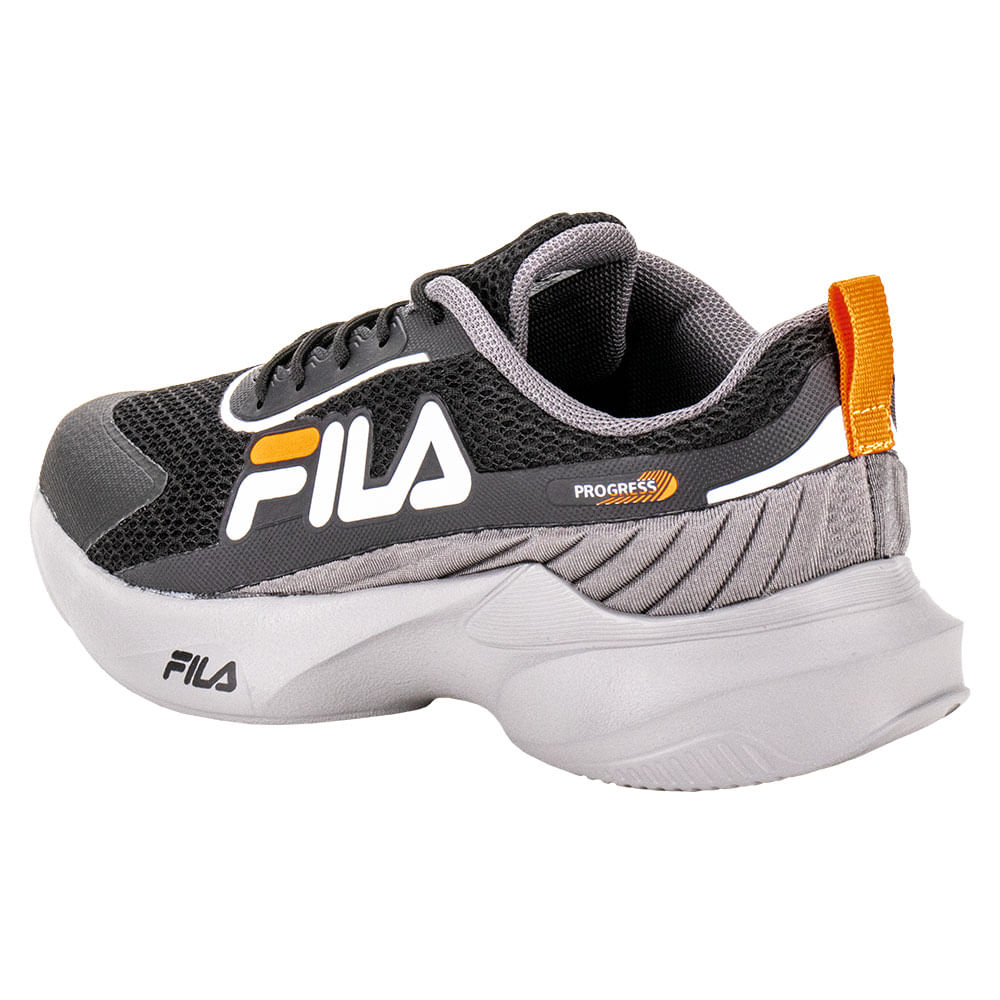 Tênis Infantil Masculino Progress Fila F04K00017 PRETO/CINZA