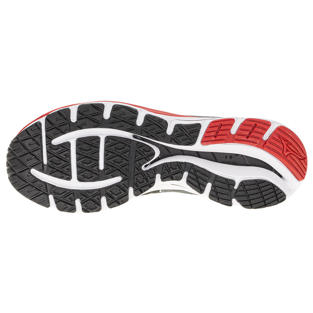 Tênis Wave Mirai IV Mizuno - 101001001 CINZA/VERMELHO