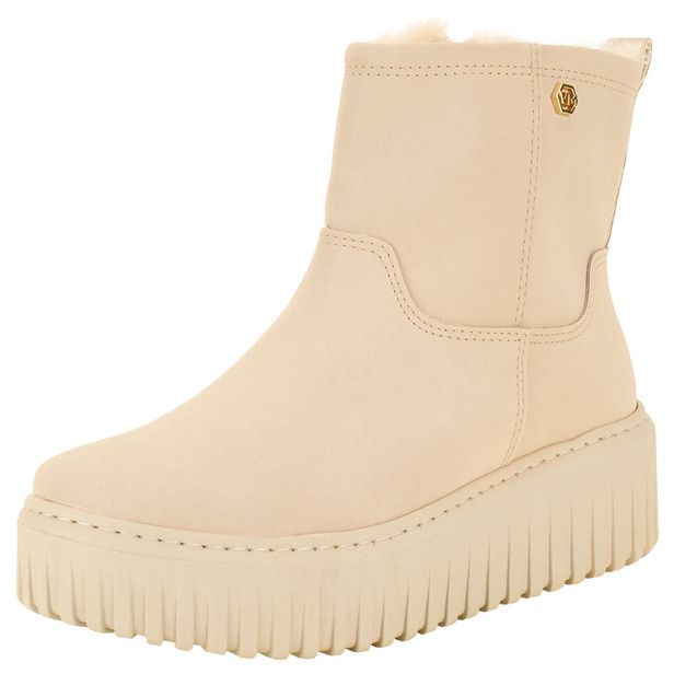 Bota Feminina Cano Baixo Via Marte 04701004 MARFIM 36