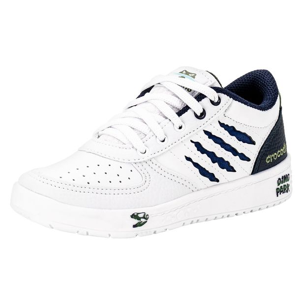 Tênis Infantil Masculino Crocodino Vissi CRT306 BRANCO/AZUL 27