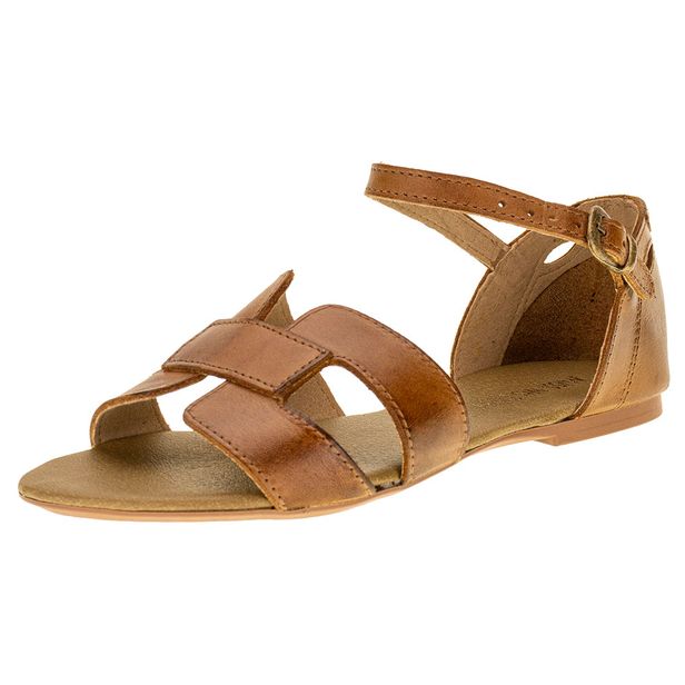 Sandália Feminina Flat Miss Western 128T CARAMELO 36