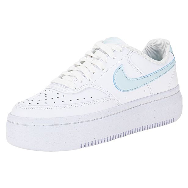 Tênis Feminino Court Vision Alta Nike DM0113 BRANCO/AZUL 37