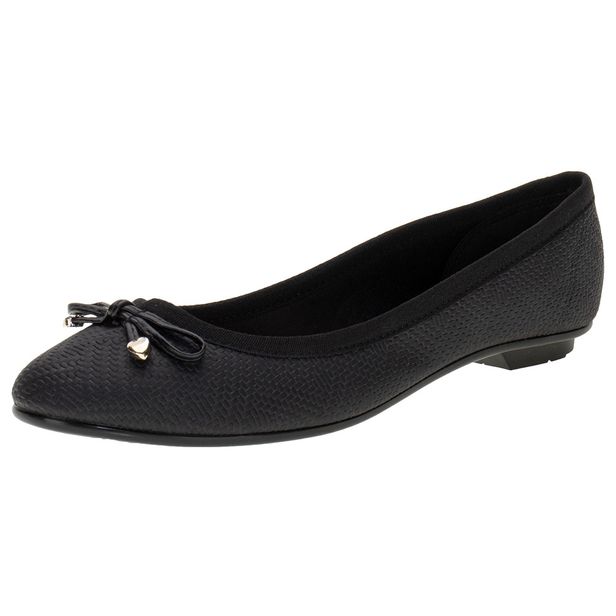 Sapatilha  Feminina Flat Moleca - 50271423 PRETO 01 34