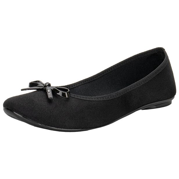 Sapatilha Feminina Moleca 5726115 PRETO/CAMURÇA 34