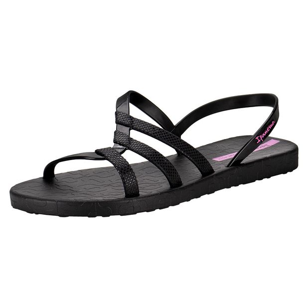 Sandália Feminina Flat Diversa Ipanema 27234 PRETO 38