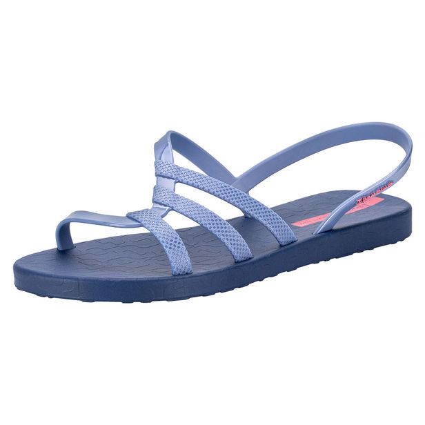Sandália Feminina Flat Diversa Ipanema 27234 AZUL/ROSA 38