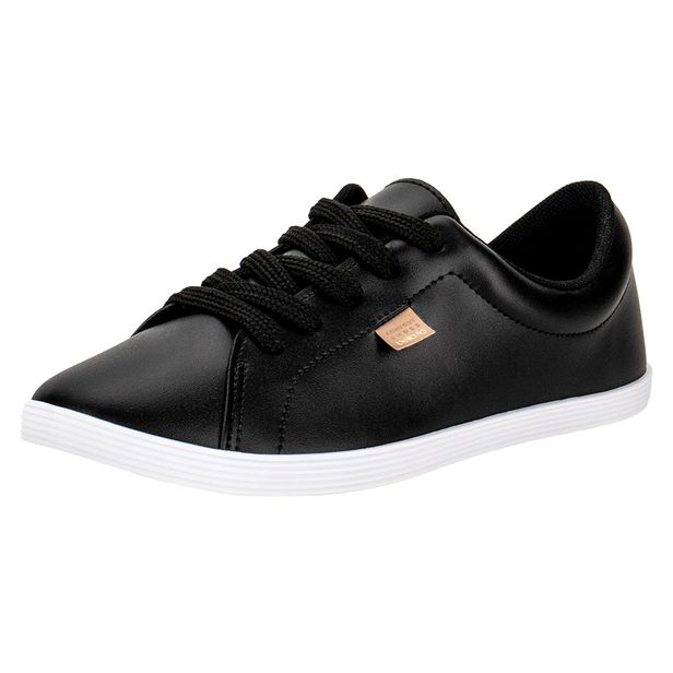 Tênis Feminino Casual Beira Rio - 4205123 PRETO/BRANCO 34