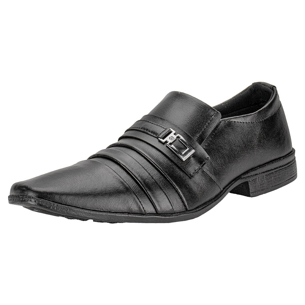 Sapato Masculino Social Mais Leve 902 PRETO cloviscalcados