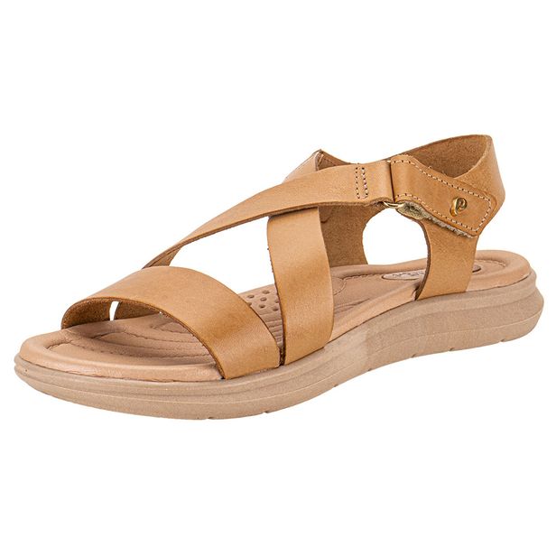 Sandália Feminina Flat Pegada - 232812 CAQUI 34