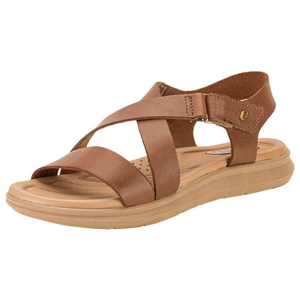 Sandália Feminina Flat Pegada - 232812 CHOCOLATE 34