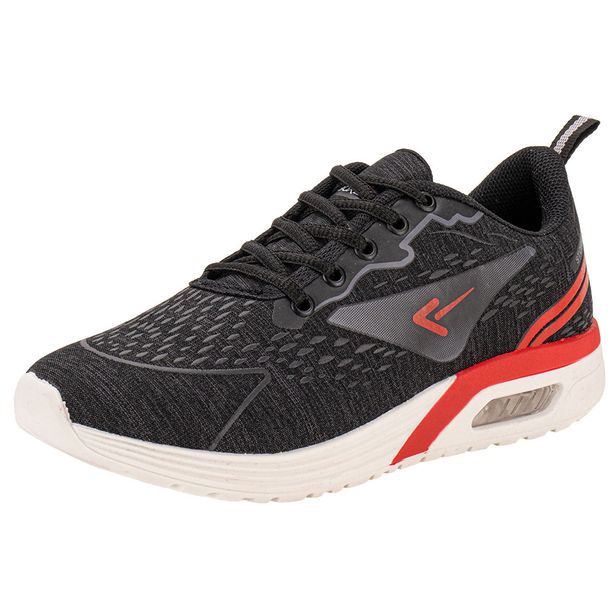 Tênis Masculino Box 200 BX2442 PRETO/VERMELHO 40