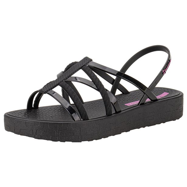 Sandália Feminina Flat Diversa Ipanema 27238 PRETO 33/34