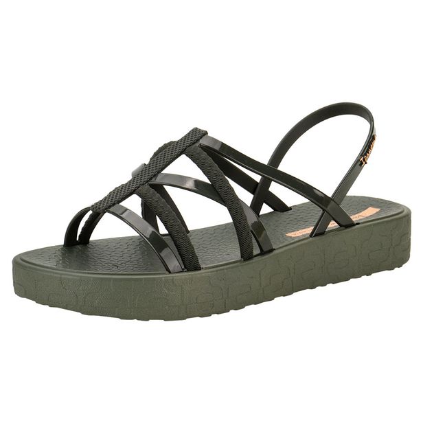 Sandália Feminina Flat Diversa Ipanema 27238 OLIVA 33/34