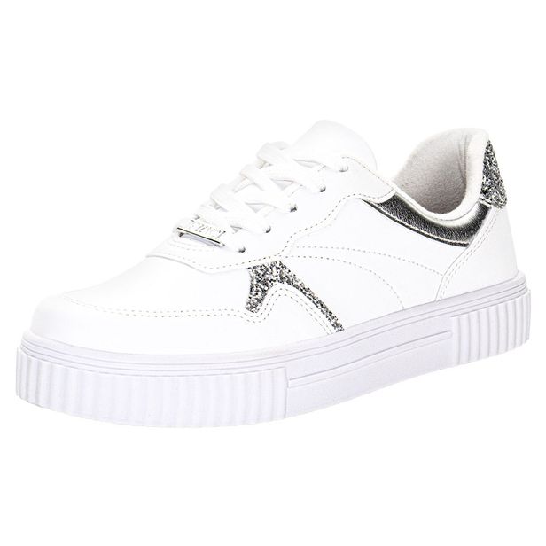 Tênis Feminino Casual Vizzano 1307109 BRANCO/CINZA 34