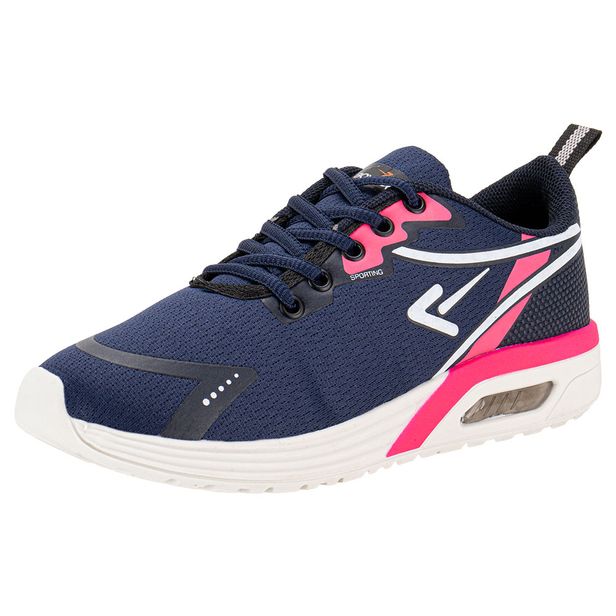 Tênis Feminino Box 200 BX2437 AZUL/ROSA 34