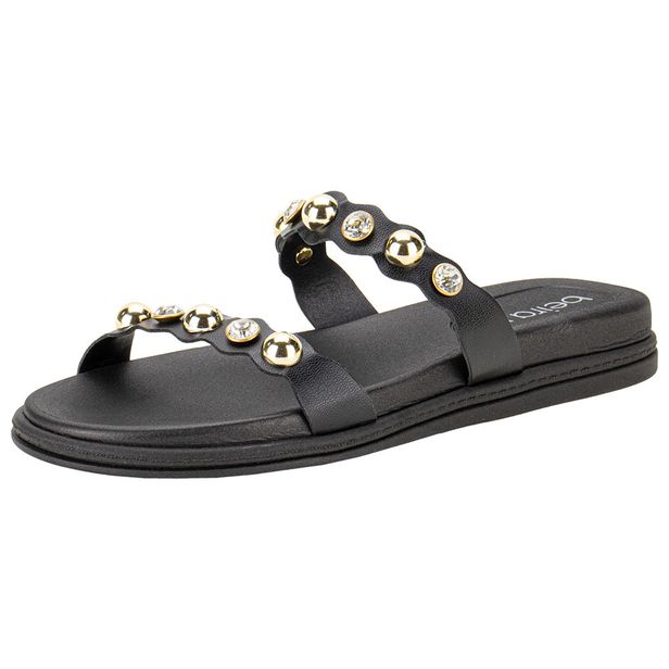 Tamanco Feminino Flat Beira Rio 8488118 PRETO 38