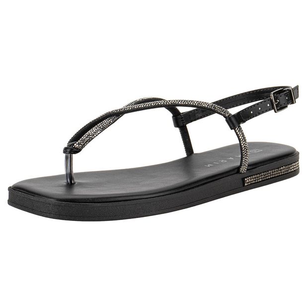 Sandália Feminina Flat Ramarim 249106 PRETO 34