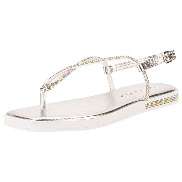 Sandália Feminina Flat Ramarim 249106 PRATA 34