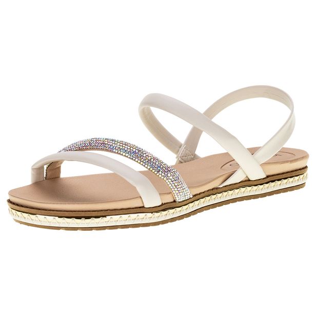 Sandália Feminina Flat Beira Rio - 83211546 MARFIM 34