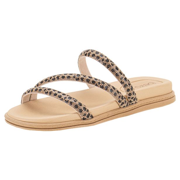 Tamanco Feminino Flat Beira Rio 8488108  BRONZE 35