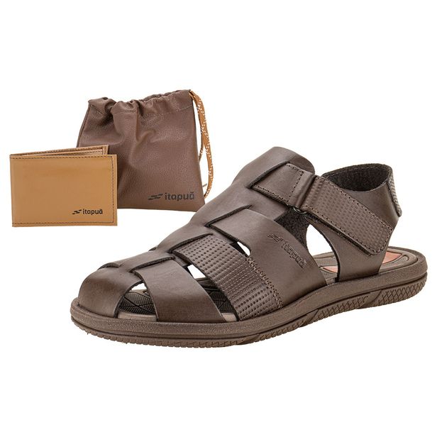 Kit Sandália Masculina e Carteira Itapuã 754 CAFÉ 37