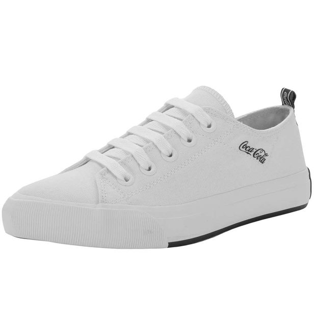 Tênis Feminino Atlanta Canvas Coke Coca Cola CC2384 BRANCO 34