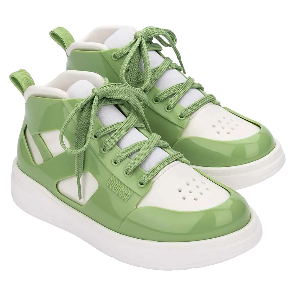 Tenis da melissa fashion verde