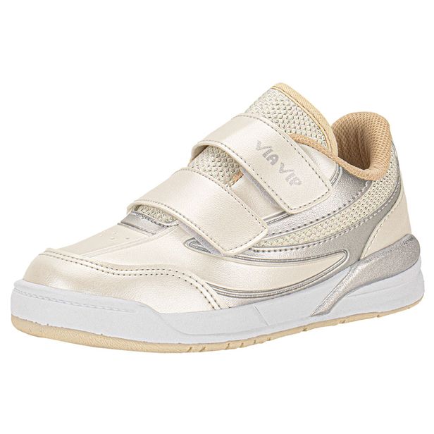 Tênis Infantil Feminino Via Vip VV4012 NATURAL 30