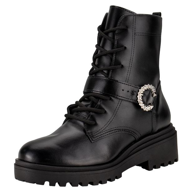 Bota Feminina Coturno Via Marte 009005 PRETO 34