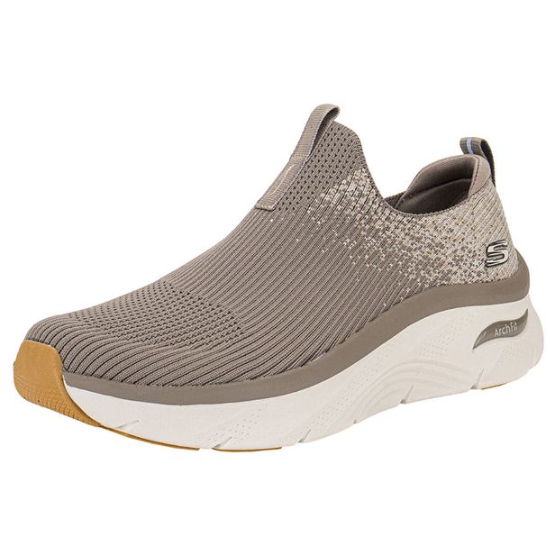 Tênis Masculino Arch Fit D'Lux Key Journey Skechers 232504 CAQUI 39