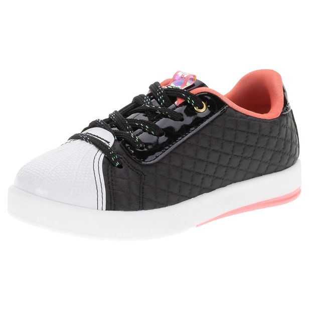 Tênis Infantil Feminino Hype Kidy - 1840045 PRETO/ROSA 32