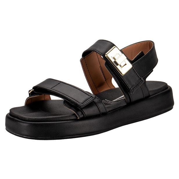 Sandália Feminina Flat Vizzano 6506110 PRETO 34