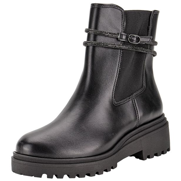 Bota Feminina Cano Baixo Via Marte 009009 PRETO 35