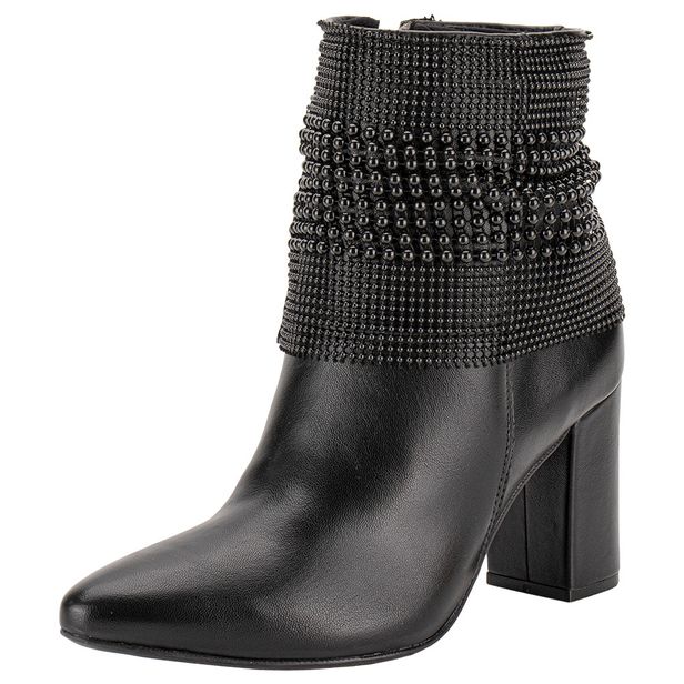 Bota Feminina Cano Baixo Via Marte 021006 PRETO 34