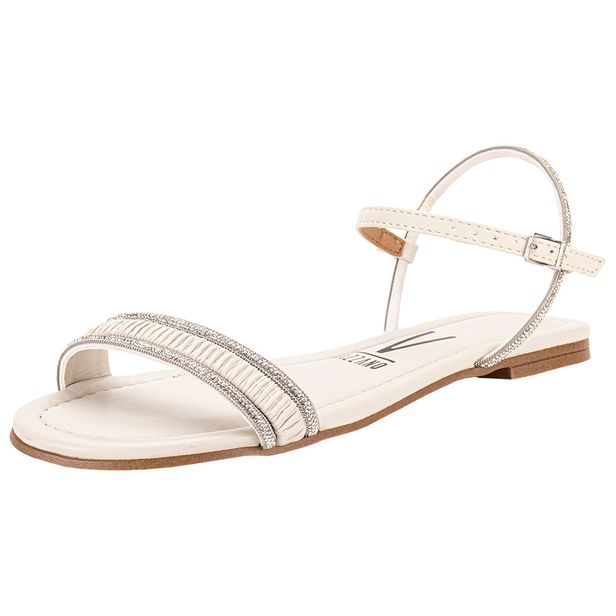 Sandália Feminina Flat Vizzano 62351702 MARFIM 34