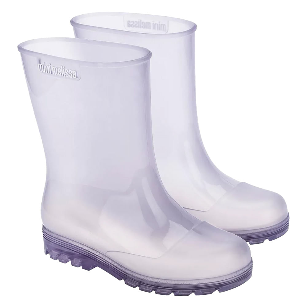 Melissa Infantil Bota Branca Da Melissa Mini Melissa Welly