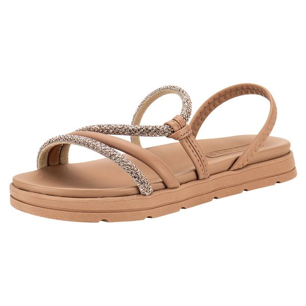 Sandália Feminina Flat Moleca 5490113 SALMÃO 34