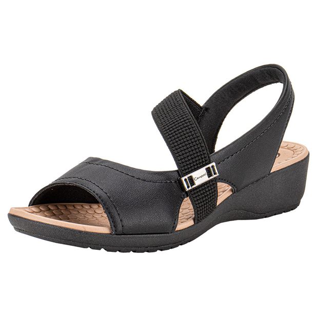 Sandália Feminina Flat Campesi CP081 PRETO 34