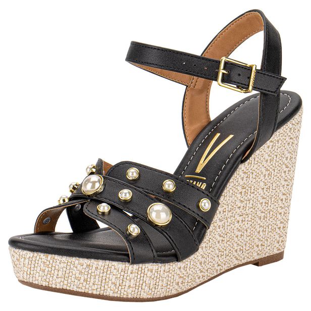 Sandália Feminina Anabela Vizzano 62832117 PRETO 34